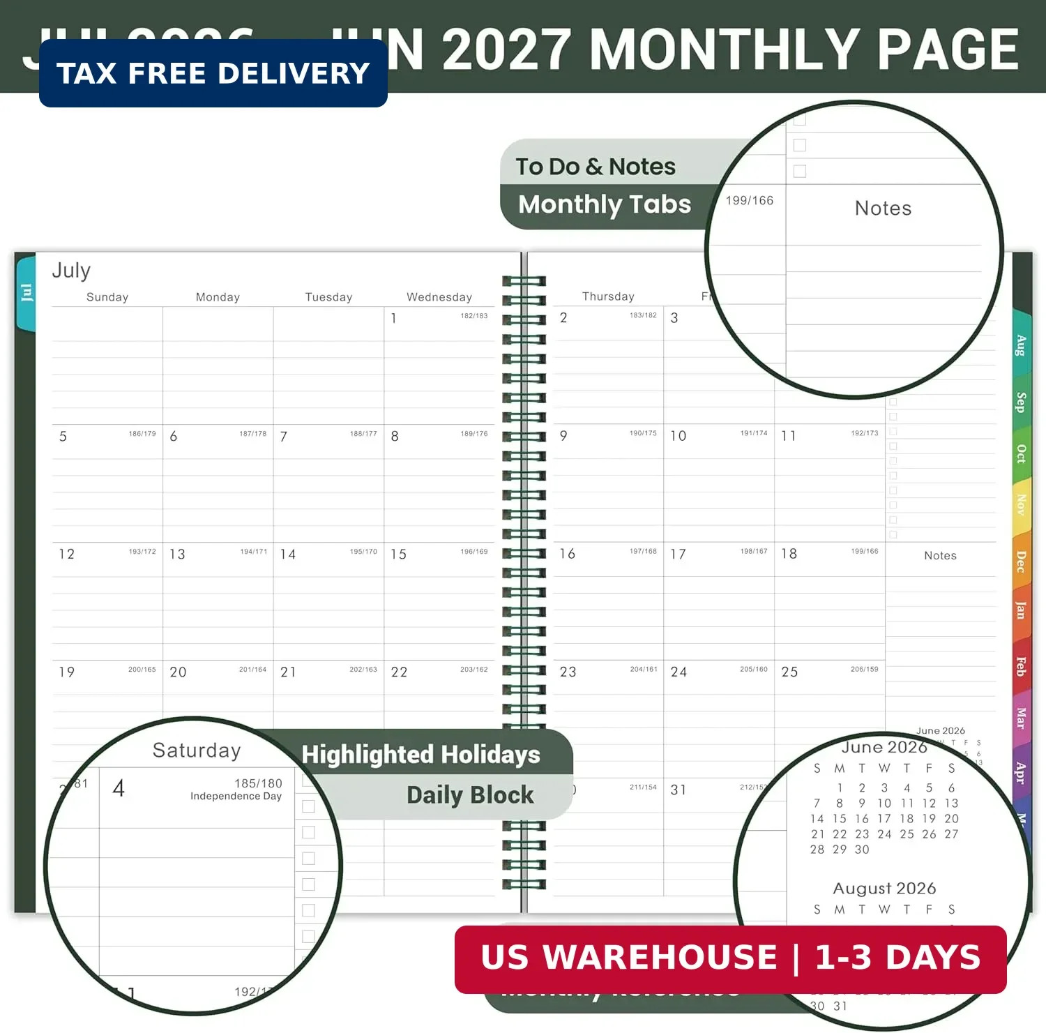 2026-2027 Planner – 2026-2027 Planner Weekly and Monthly, Jul. 2026 – Jun. 2027