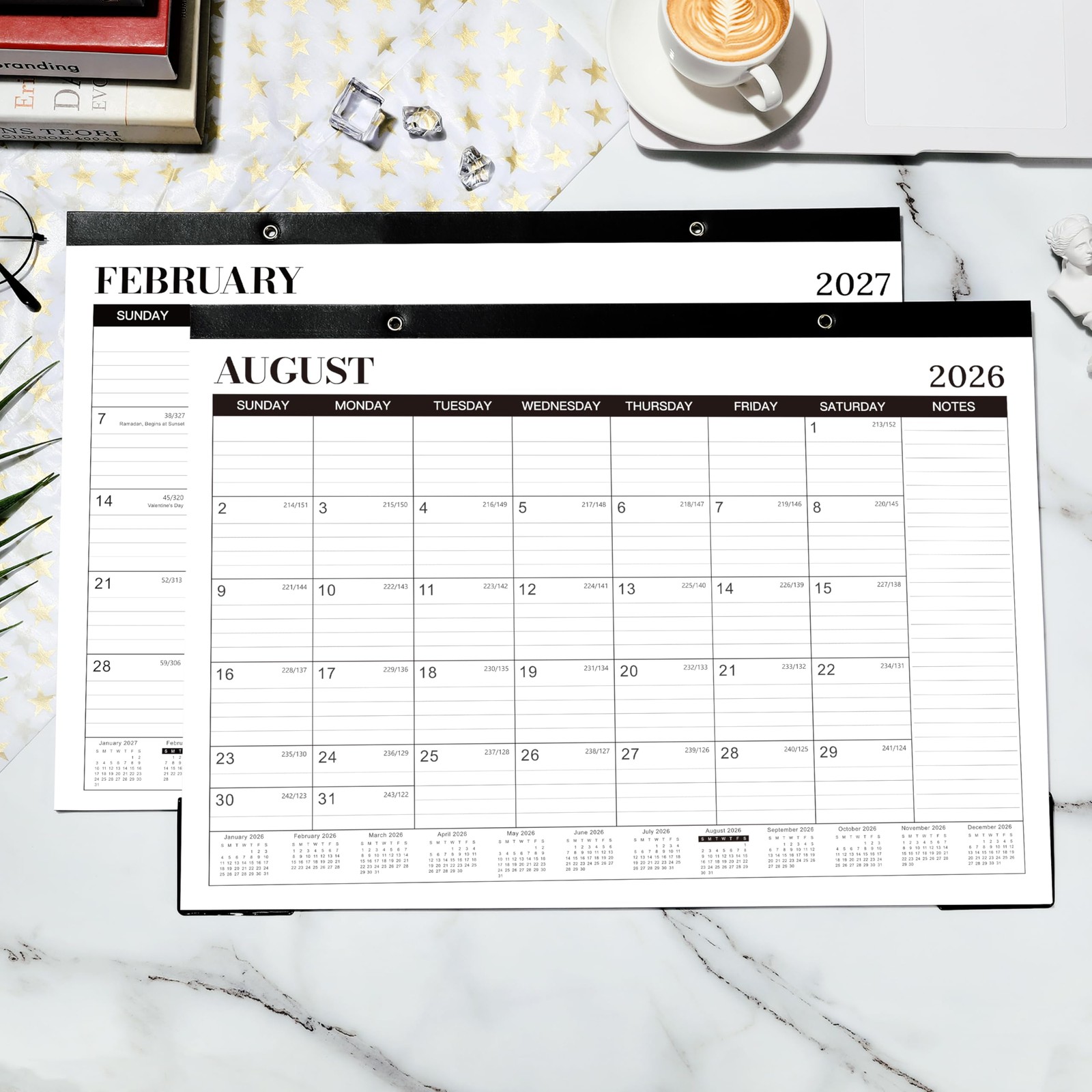 2026-2027 Desk Calendar – 2026-2027, Jul.2026 – 16.8″ x 12″