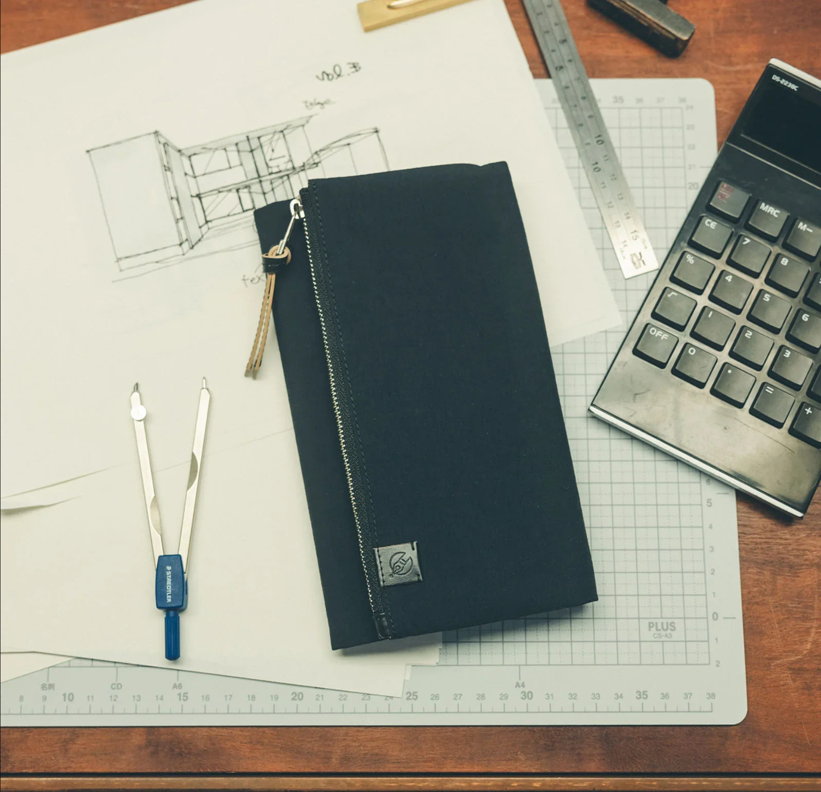 Japan Hobonichi Tragen Techo Weekly Notebook Planner Cover Black
