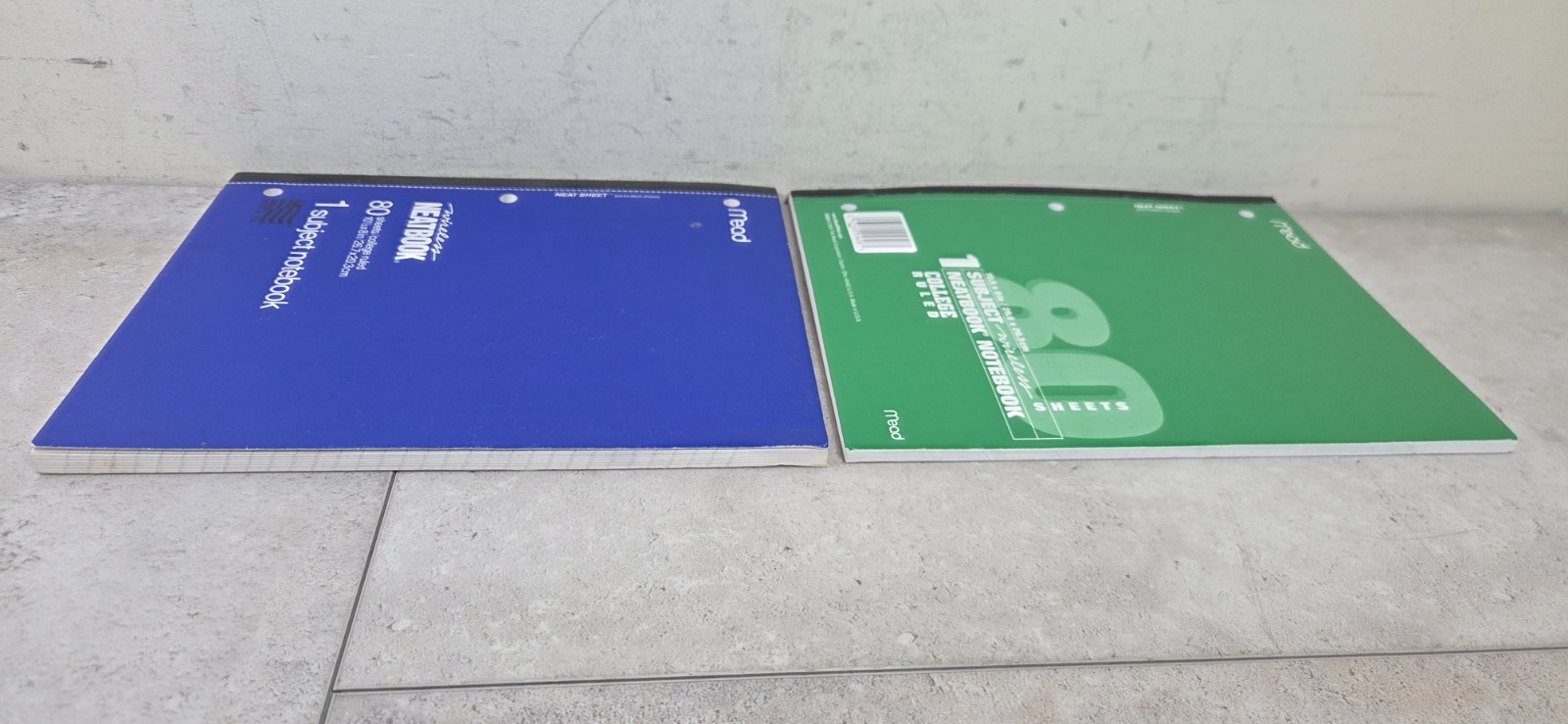 Mead LOT (4) 3X 05626 – 1X 05222 Neatbook 80-Page 8 x 10-1/2-Inch College-Ruled