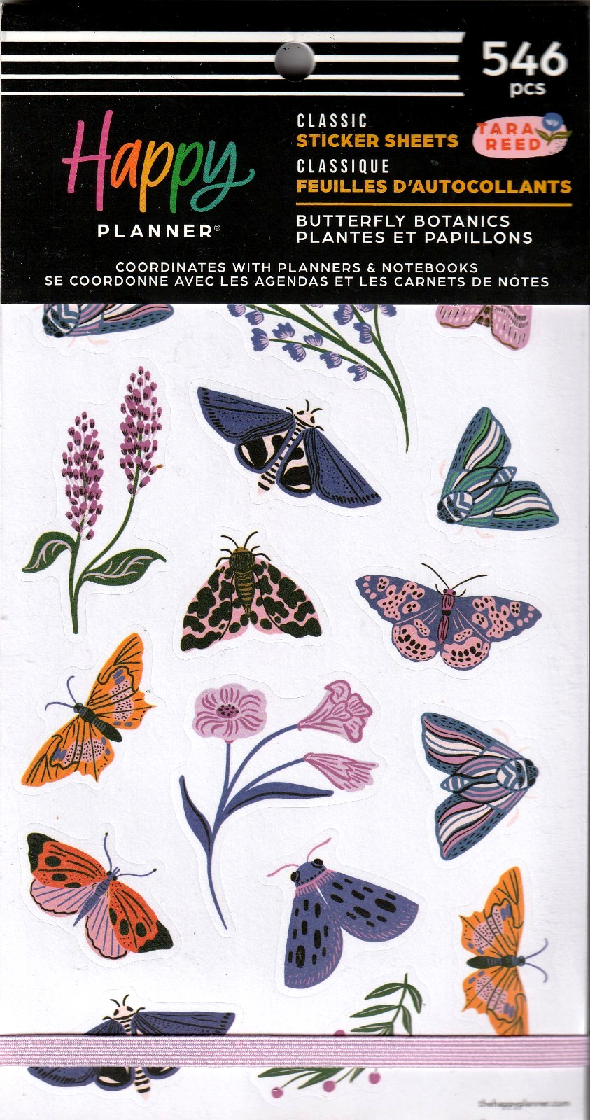 Happy Planner BUTTERFLY BOTANICS 546 Pieces BRAND NEW 30 Pages of Stickers