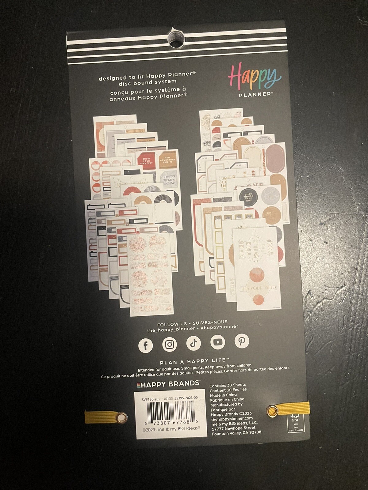 Happy Planner TAMING THE WILD Value Pack Stickers 349 Pcs
