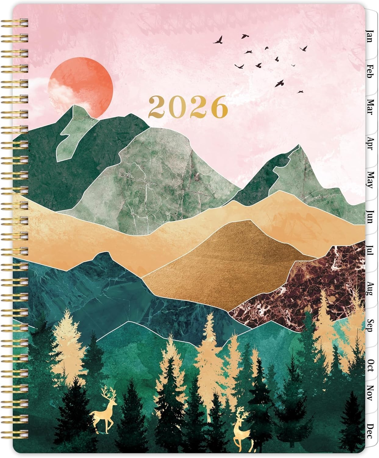 2026 Planner 8×10 Monthly Weekly with Inner Pocket and Functional Pages