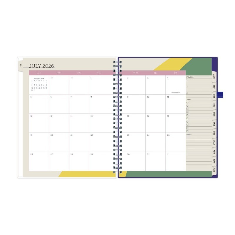 Blue Sky Your Year College Weekly/Monthly Planner Wirebound 7″x9″ Blue Plans