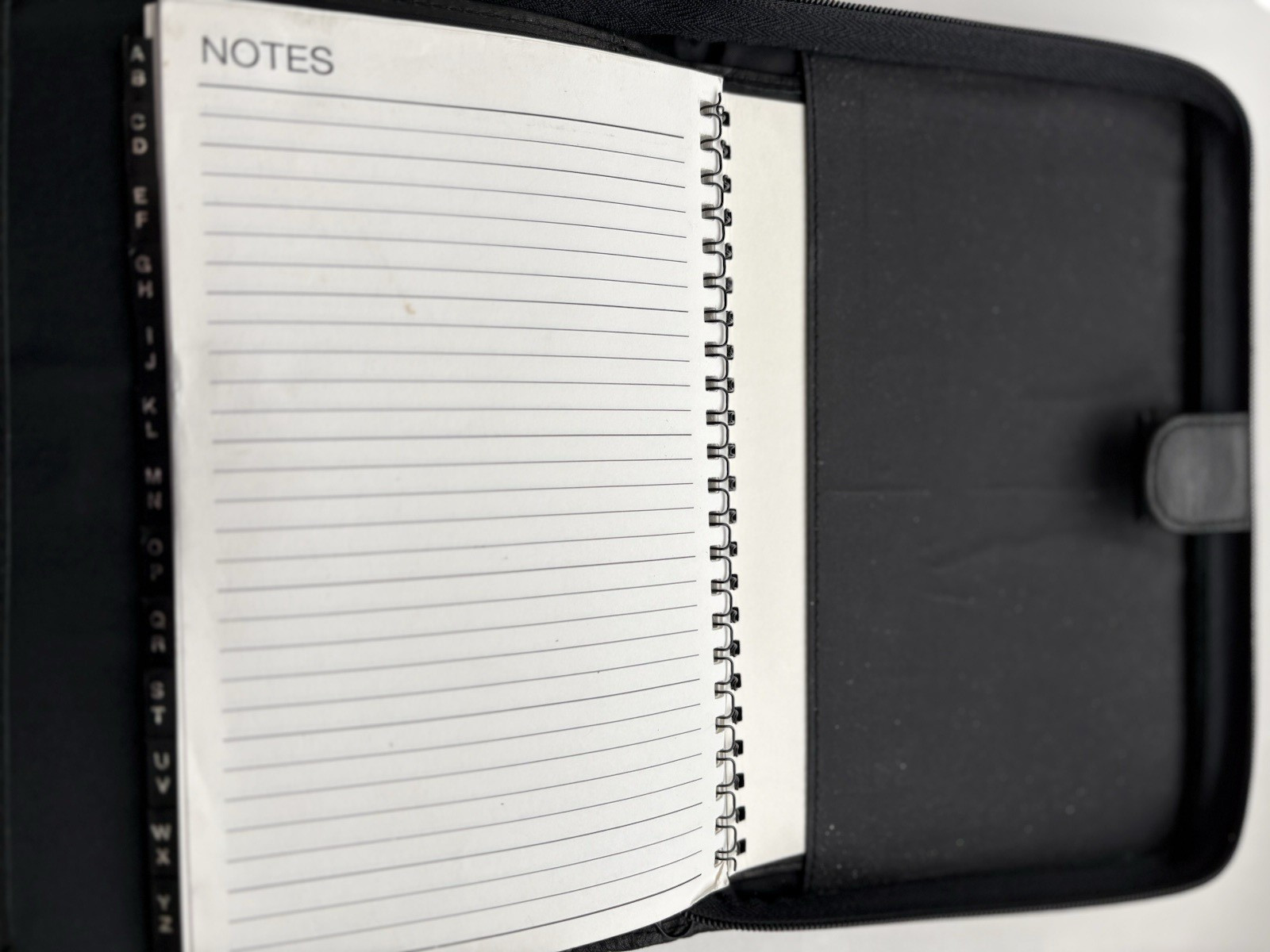 Wilsons Leather Daytimer Binder Organizer Planner Natural Naped cow Print