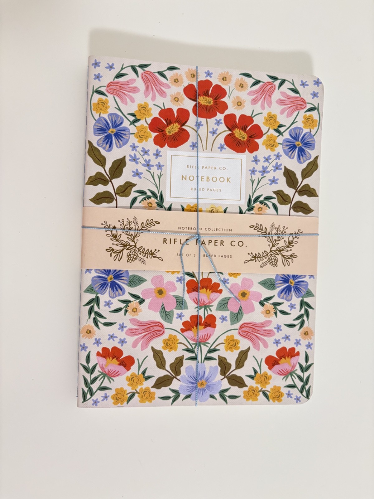 Rifle Paper Co. Posy Floral Notebook Set of 3 Ruled Notebooks NEW Great Gift