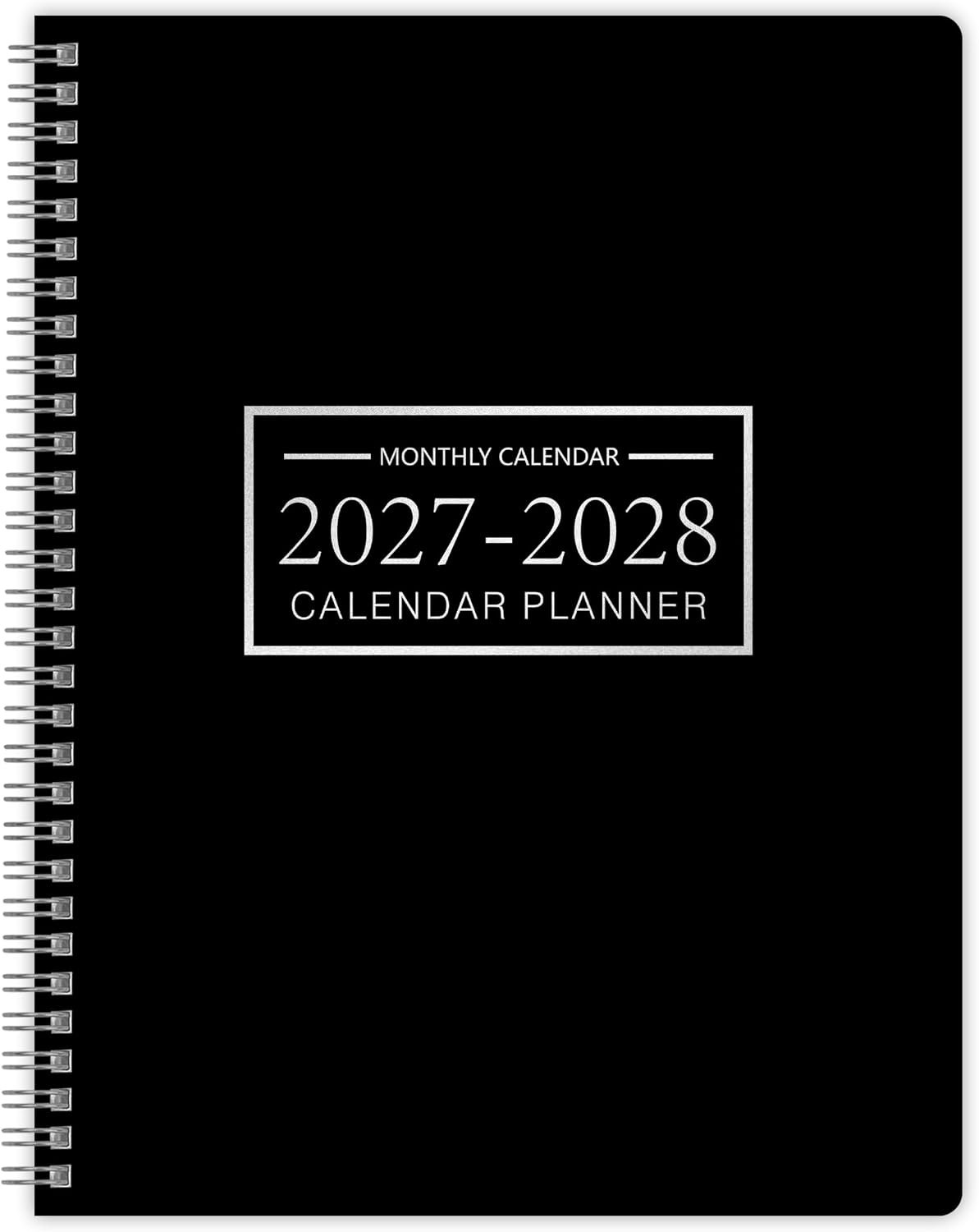 2027-2028 Monthly Planner, Jan 2027-Dec 2028, A4 2027 – Dec Black