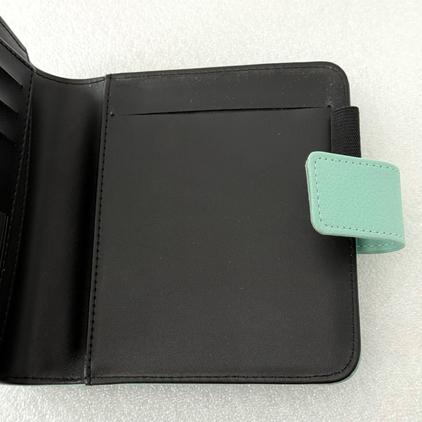 Franklin Covey Mint Green Planner Organizer Clutch 6 1/8” X 5.75” Faux Leather