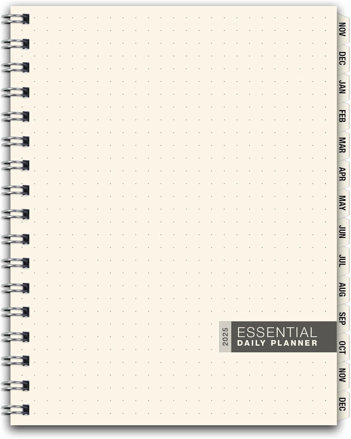 ESSENTIAL 2025 Monthly & Weekly Planner with Tabs, 7″X9″: 14 Months (November 20