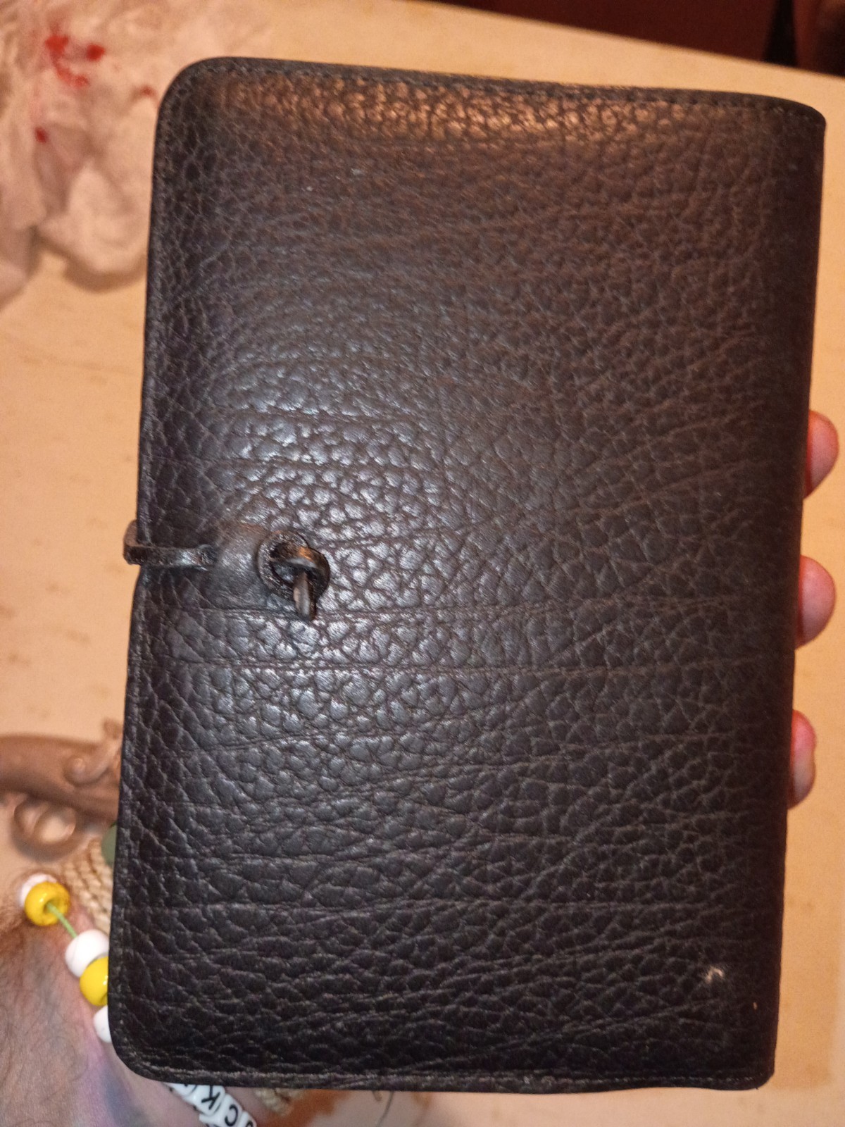 Oberon Celtic Design Tooled Black Leather Notebook Journal Cover Handmade NEW