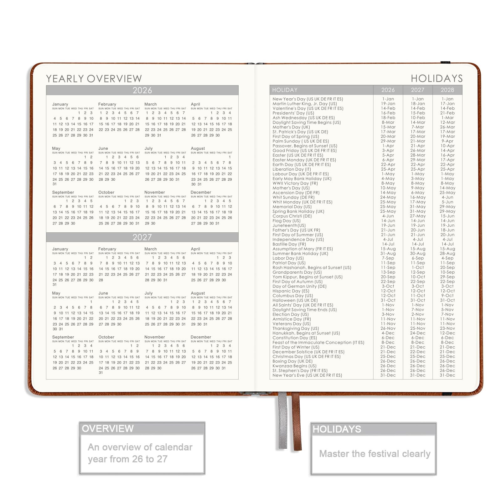 2026-2027 Planner – Planner 2026-2027 Weekly and Monthly with Stickers, JUL. …