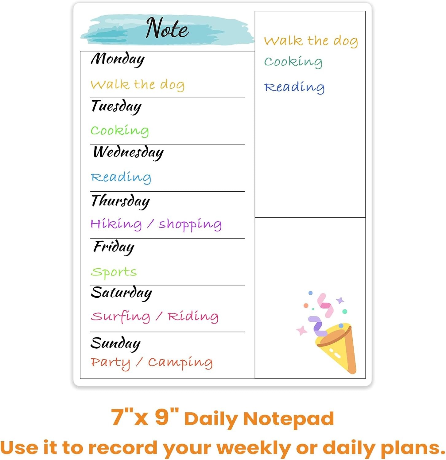 Dry Erase Magnetic Monthly Calendar Whiteboard With Weekly Planner For Fridge