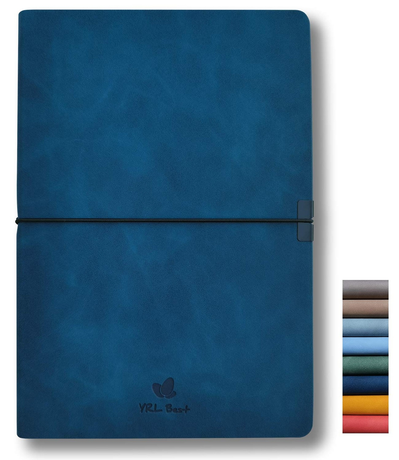 Writing Journal Notebook, College Ruled/Lined, A5, 5.8×8.3”, Premium Faux Lea…