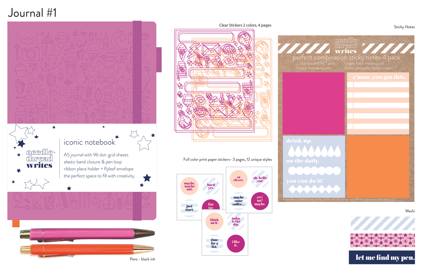 iconic journal set