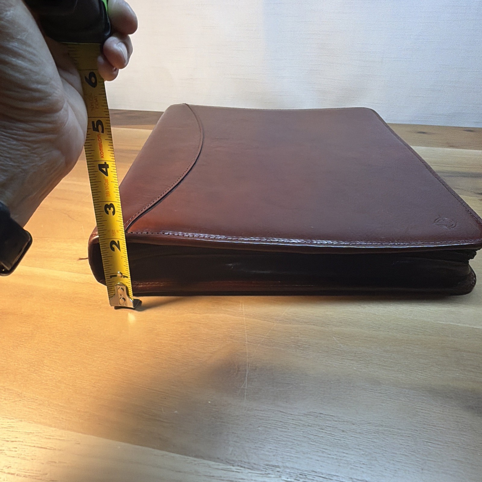 VTG 1999 FRANKLIN COVEY Full Grain Leather 7-Ring Planner Binder ORGANIZER USA