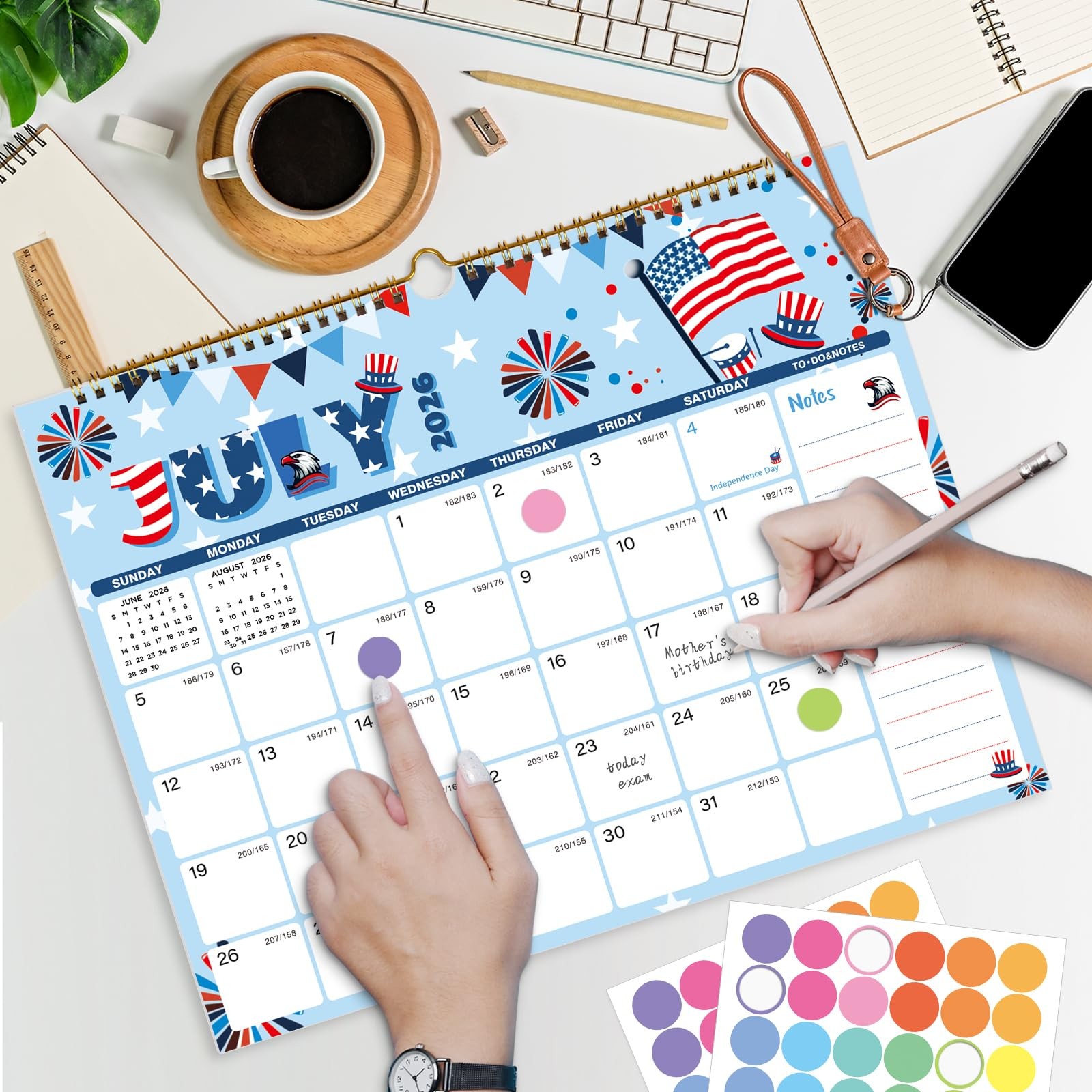 XISIDO 2026-2027 Wall Calendar, Calendar Seasonal