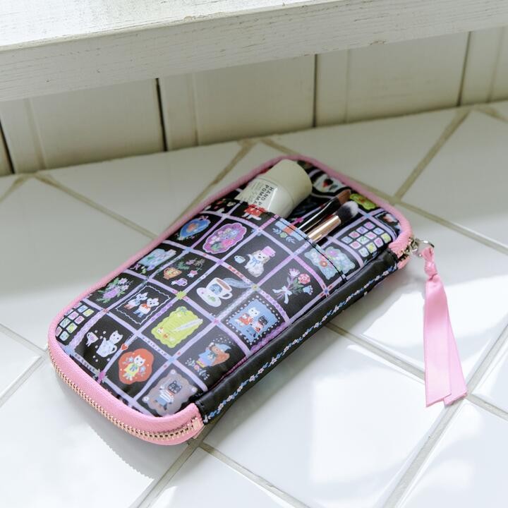 Hobonichi Small Drawer Pouch Yumi Kitagishi Coffee Time Compact Organizer Japan