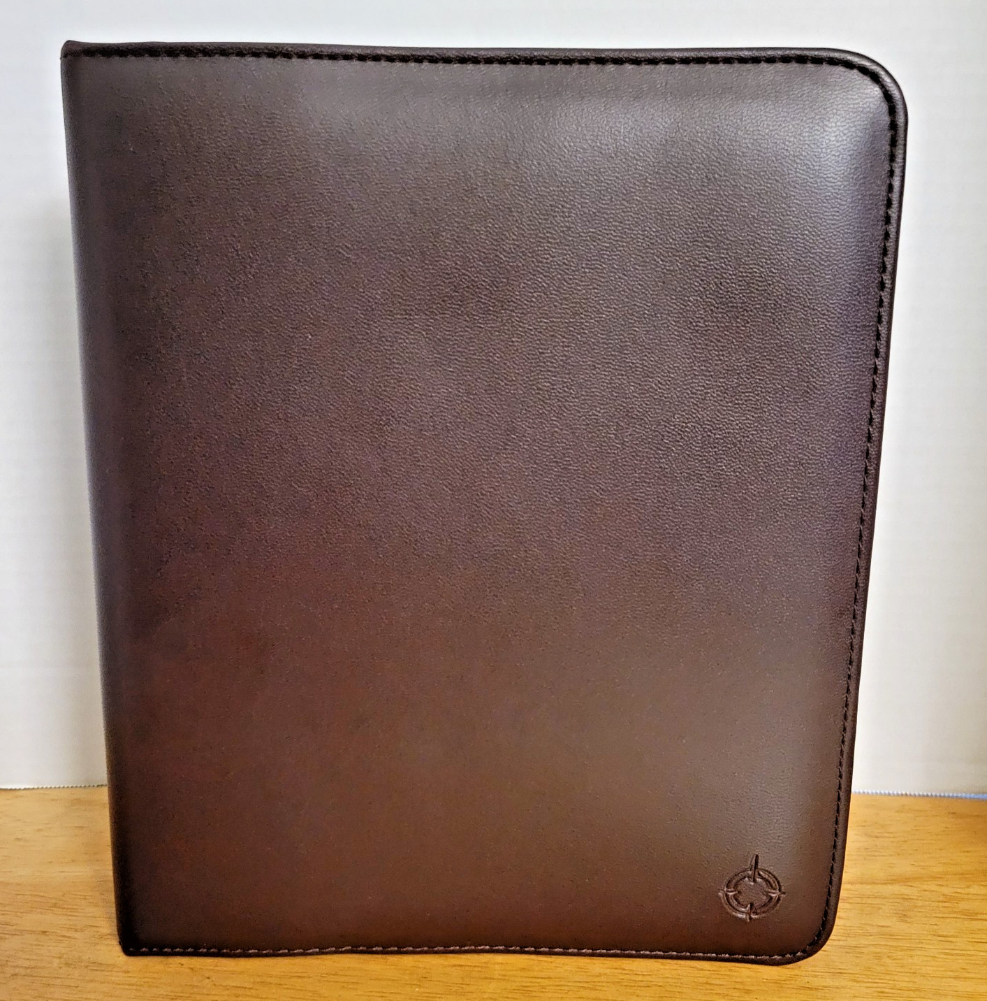 Brown Franklin Planner Classic Size 8″x9″ Open Vinyl 7 Ring Planner