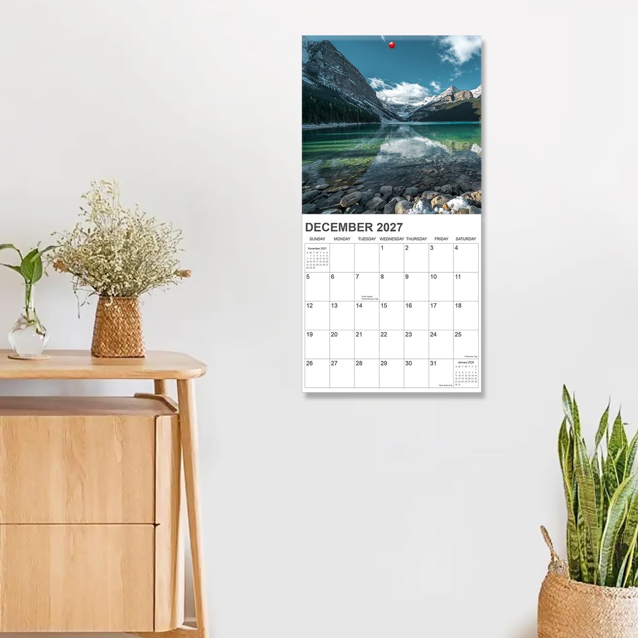 2026-2027 Calendar for Wall, National Parks 12″ x 12″,