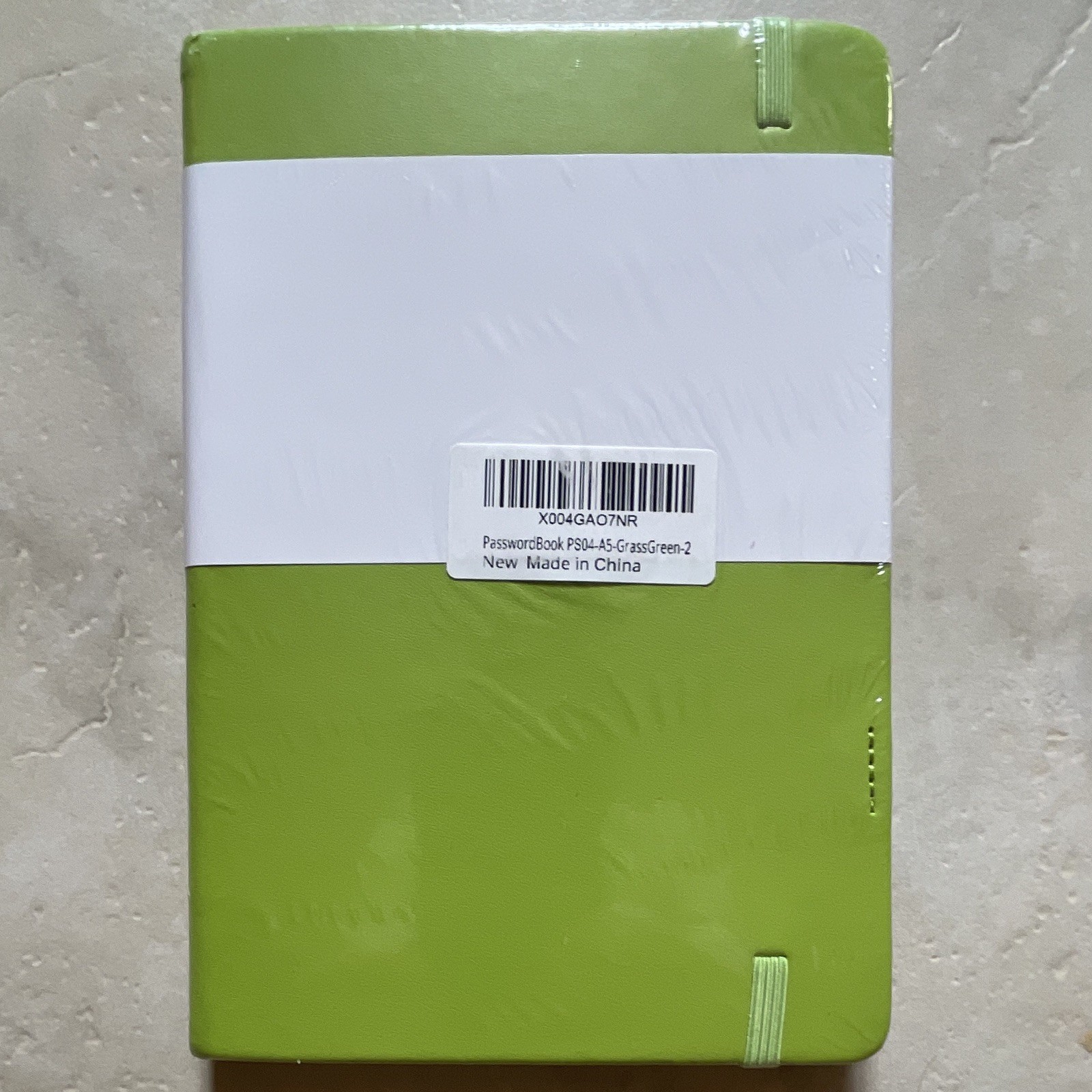 BLUGOOL Password Book Medium Grass Green A-Z Tabs Undated Faux Leather