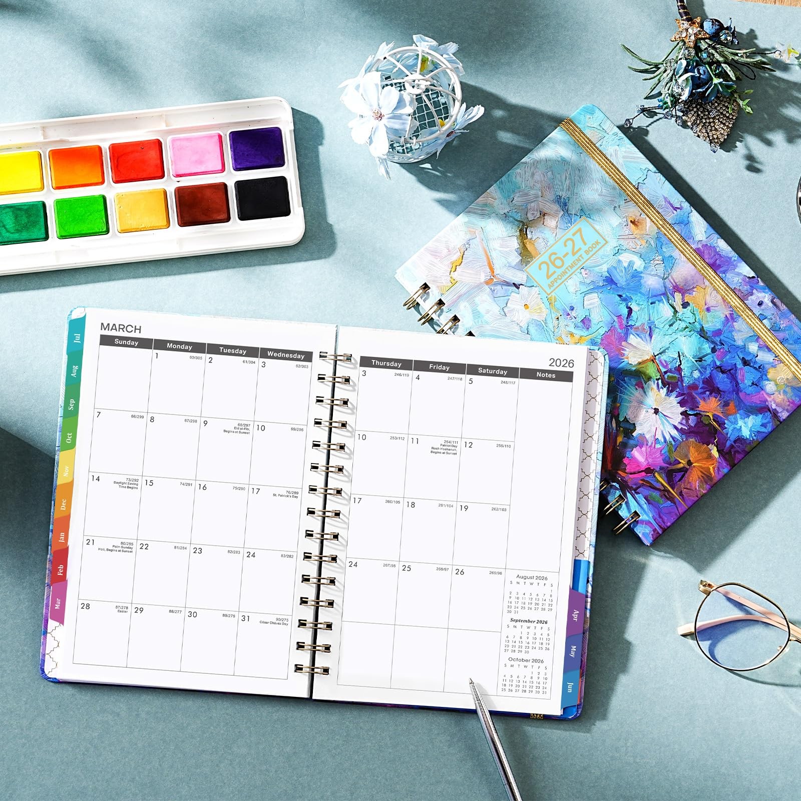 2026-2027 Appointment Book – Weekly & Monthly Planner, 6.3″ x 8.4″, JULY 2026