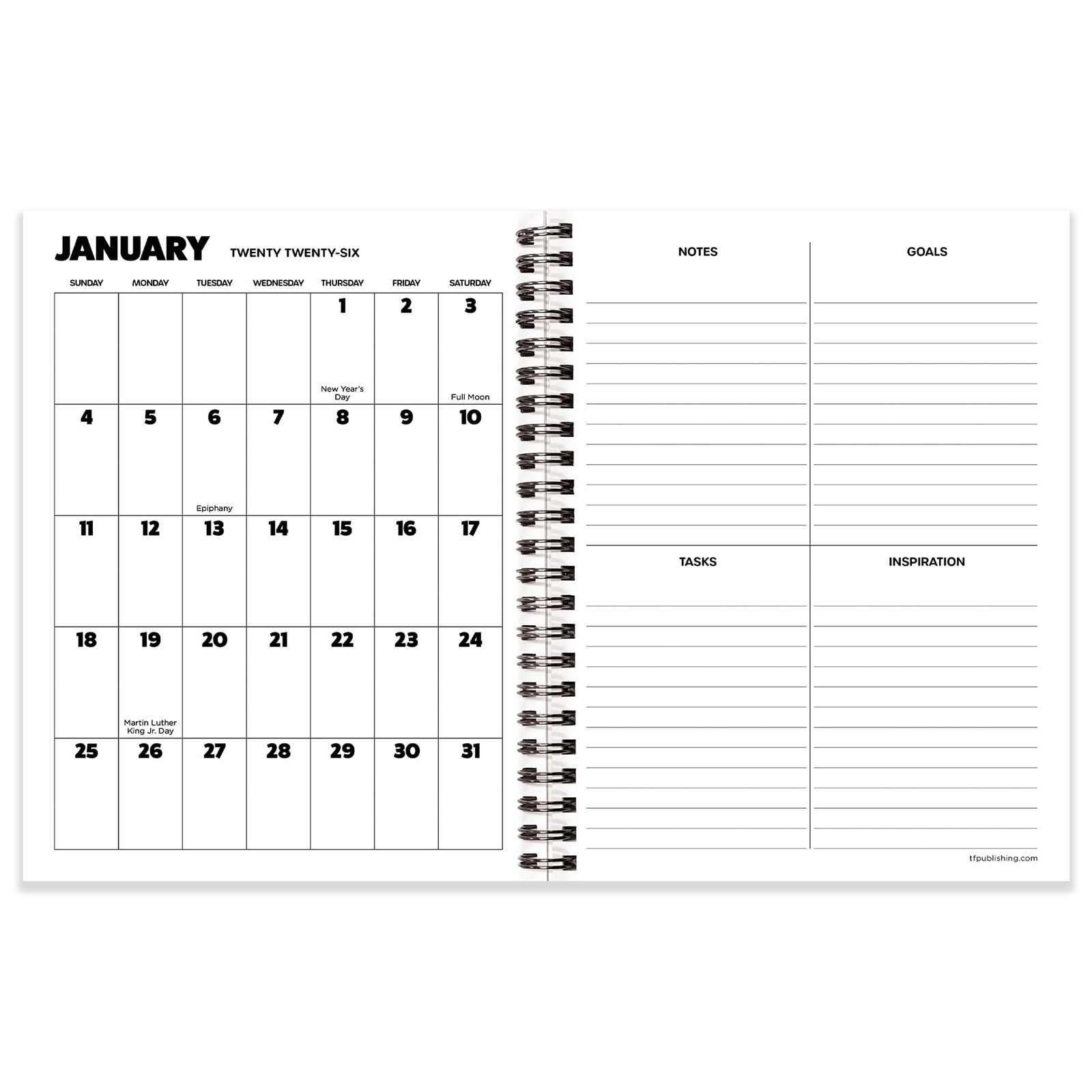 TF Publishing 2026 This is Fine Medium Weekly Monthly Medium,