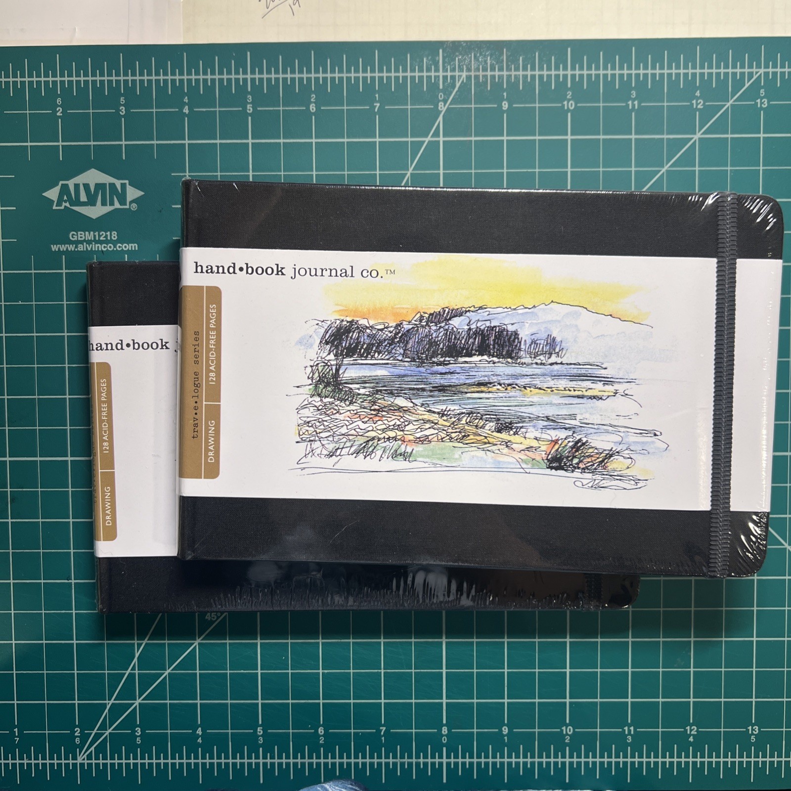 Set of 2 Handbook Journal Co. Travel Notebooks | Large Landscape 5.5″ x 8.25″