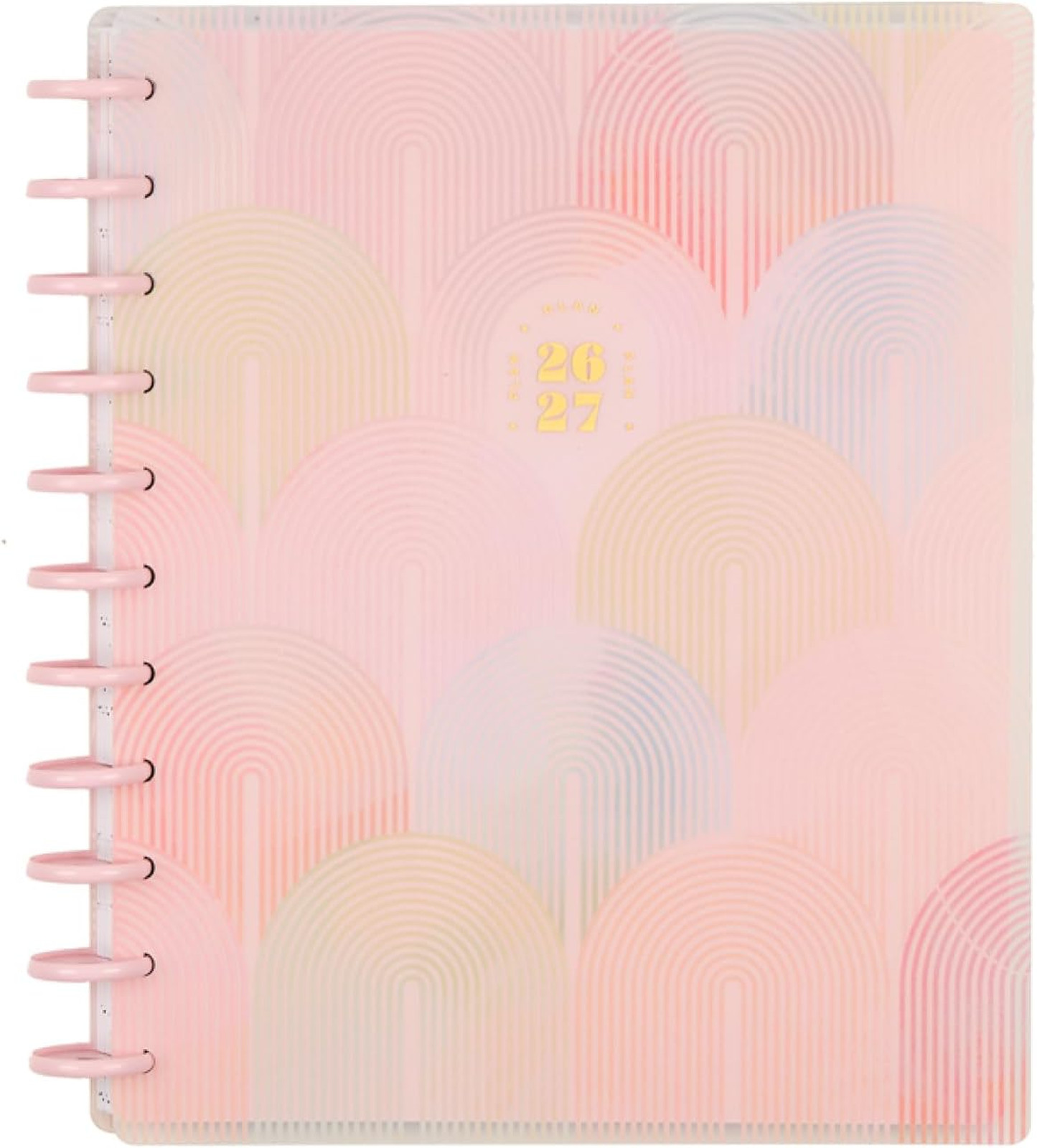 Disc Bound Planner July 2026 June 2027 Big Size 8.5×11 Dashboard Layout Spring