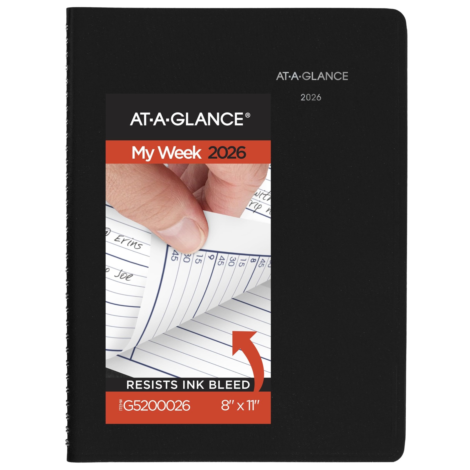 2026 Appointment Book Planner, Weekly, 8″ x 11″, Large, Quarter-Hourly, DayMi…