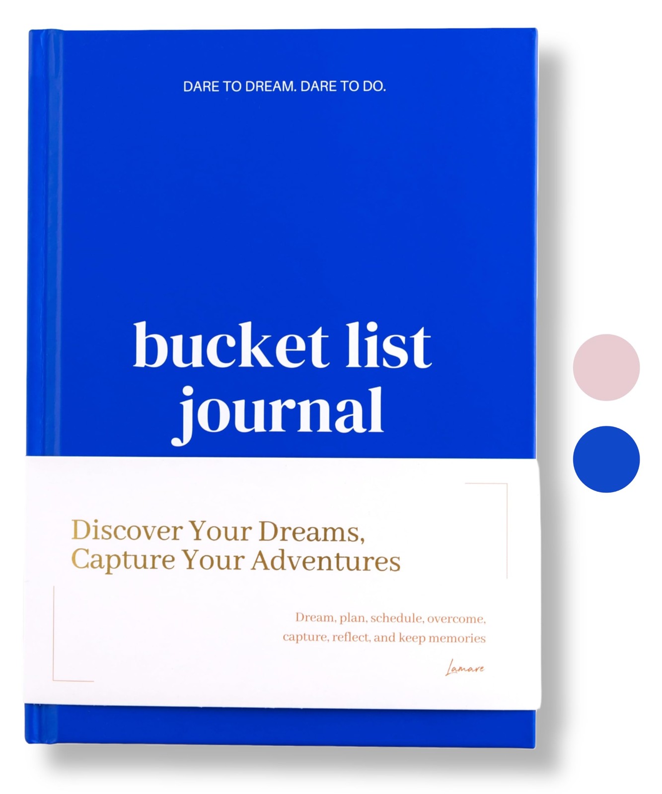 Lamare Bucket List Journal with Guided Prompts – 200+ Ideas to Dream, Blue