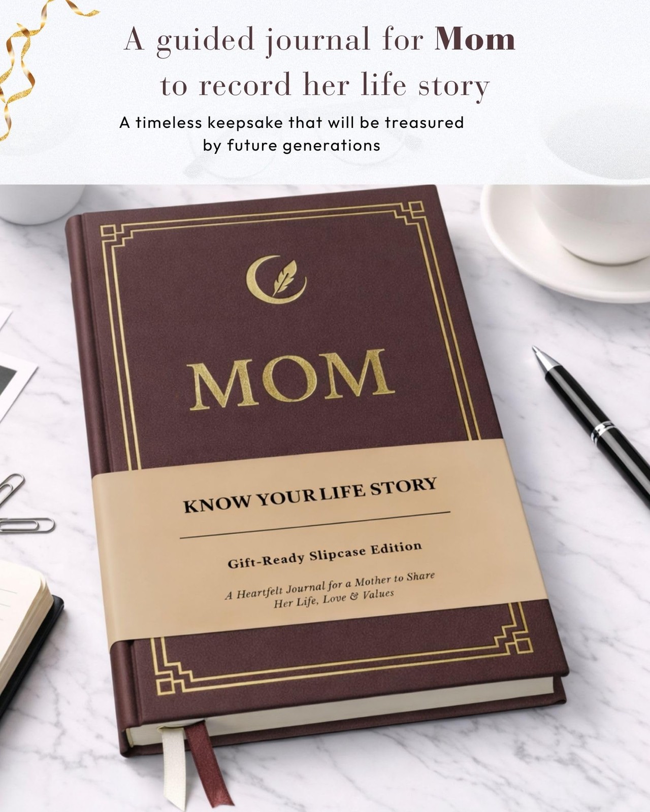 Know Your Life Story®, Mom Gifts: I Want to Story Dark Brown