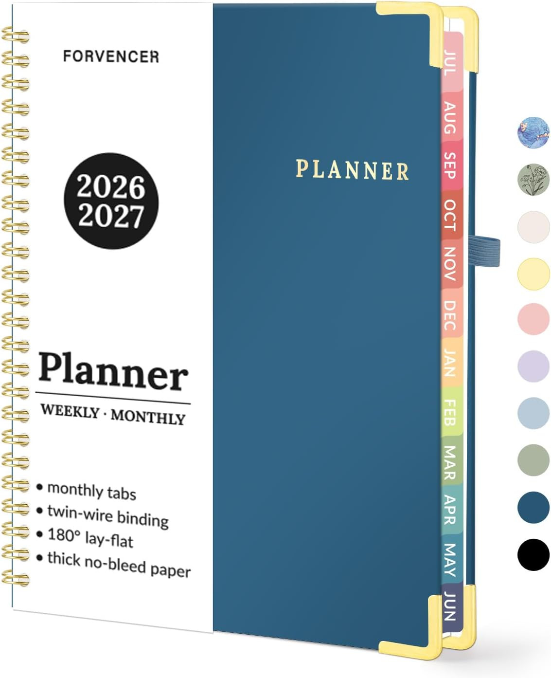 Academic Planner 2026-2027, July 2026-June 2027 Weekly & Monthly Hardcover Calen