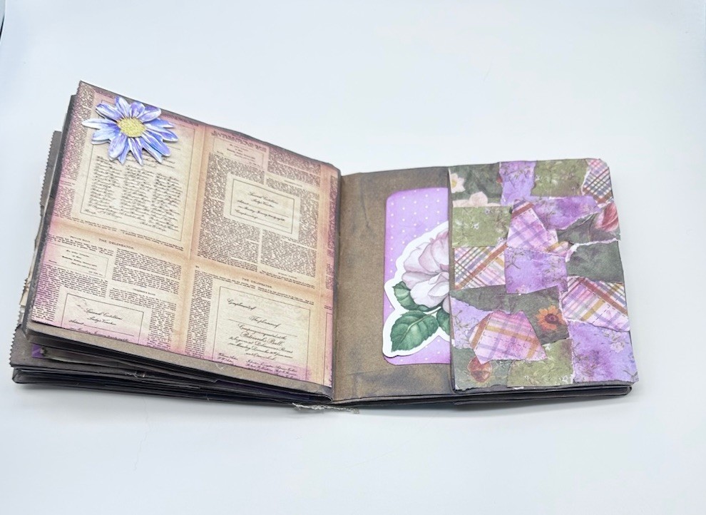 Junk Journal Cheers Themed 6×5 Inches With Coffee Dyed Paper