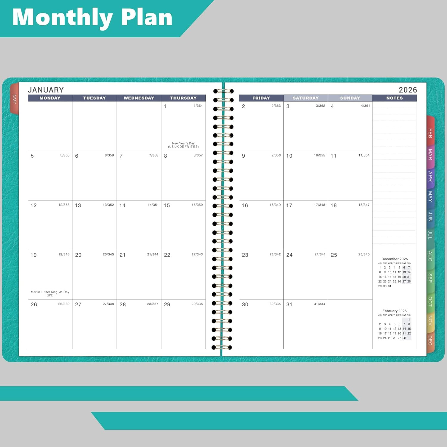 2026 Weekly Appointment Book & Planner – Large 2026 Daily Hourly Planner, JAN 20