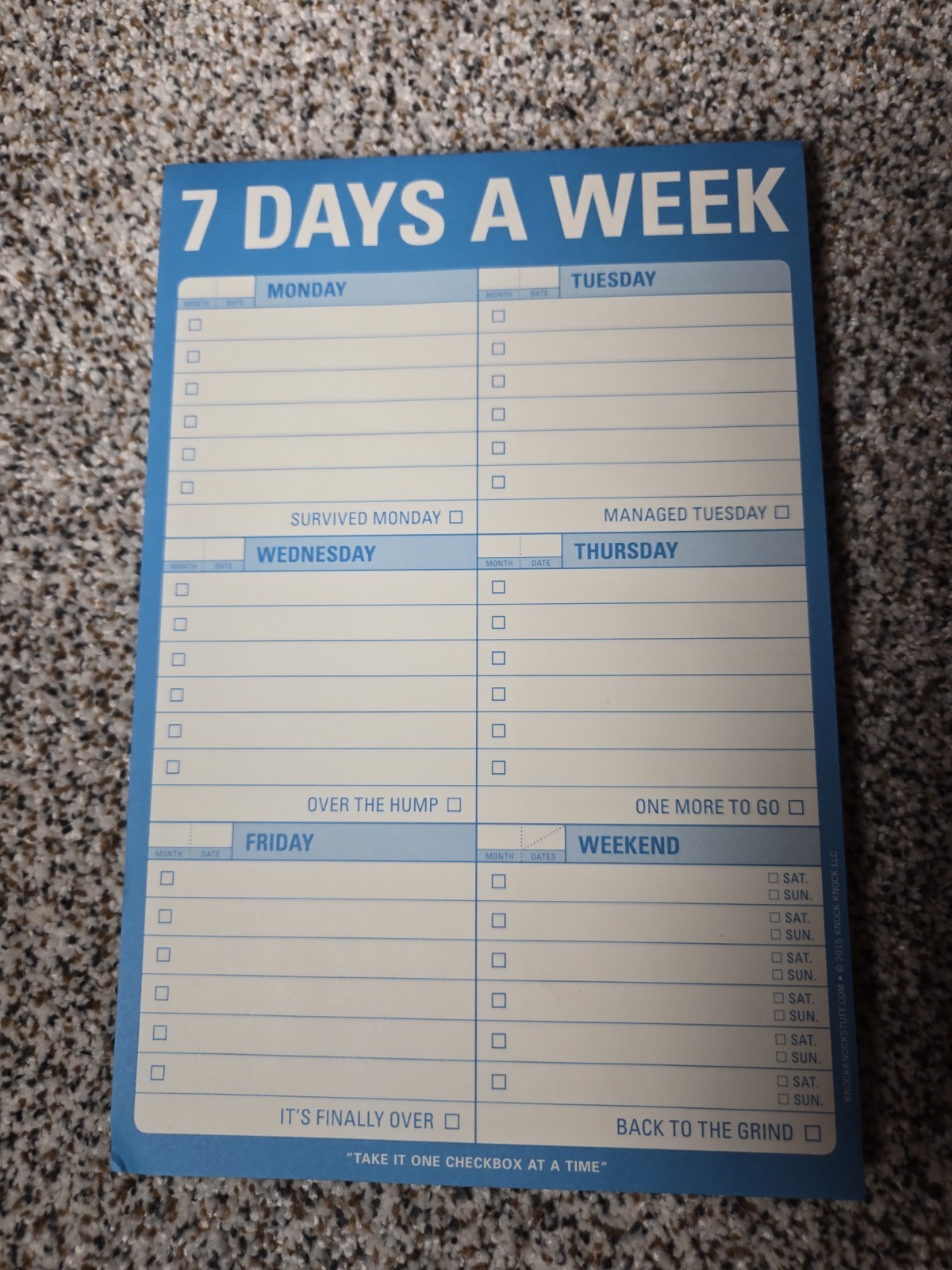 Altitude Daily Planner Vertical Notepad And 8 Pack Gel Highlighters