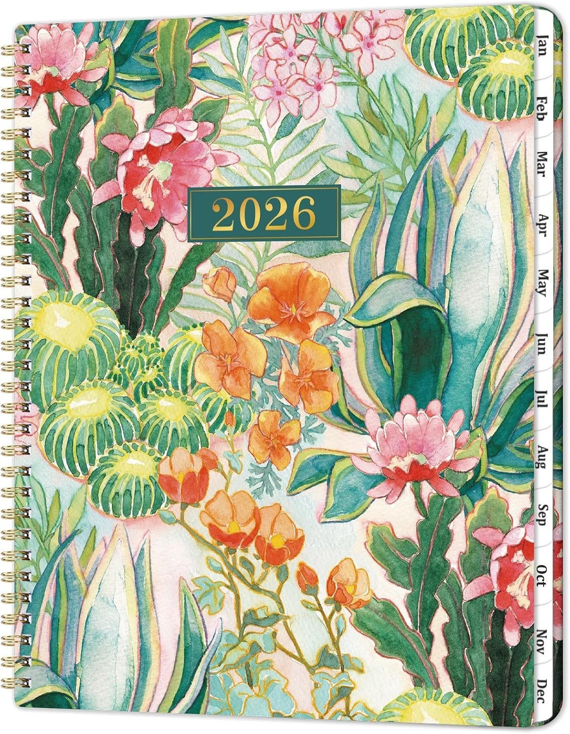 2026 Stylish Weekly & Monthly Planner – 9″ x 11″ with Durable Twin-Wire Binding