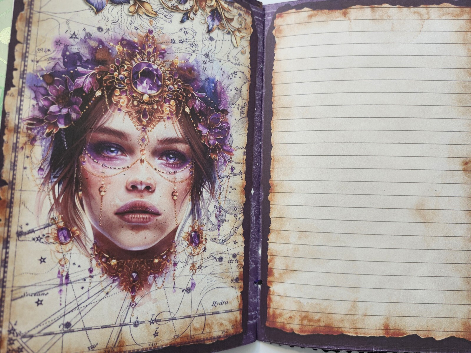 Junk Journal Booklet “MYSTIC 2” Fortune PSYCHIC HANDMADE Cards, Pockets +More!