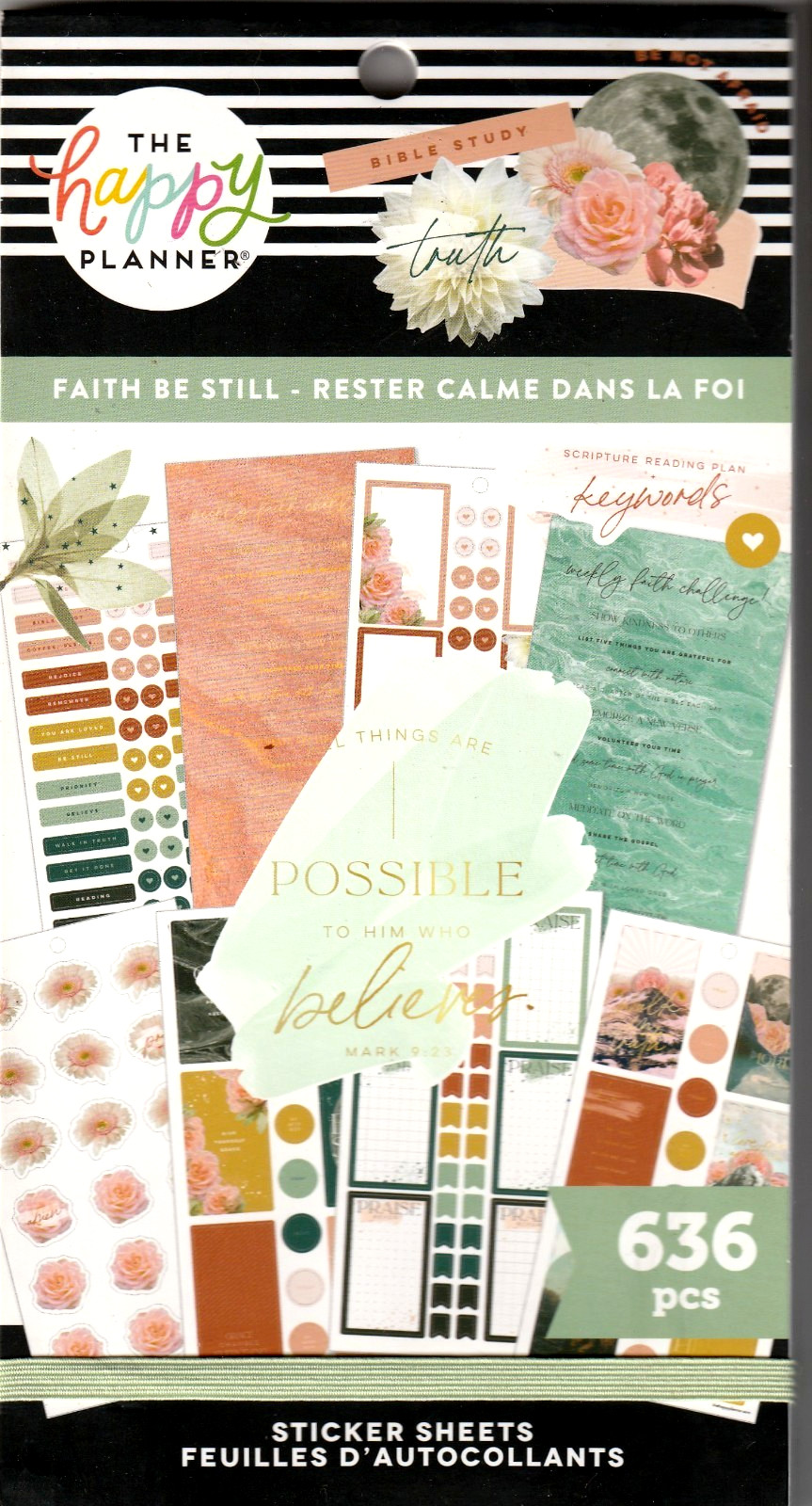 Happy Planner FAITH BE STILL 636 Pieces – BRAND NEW 30 Pages of Stickers