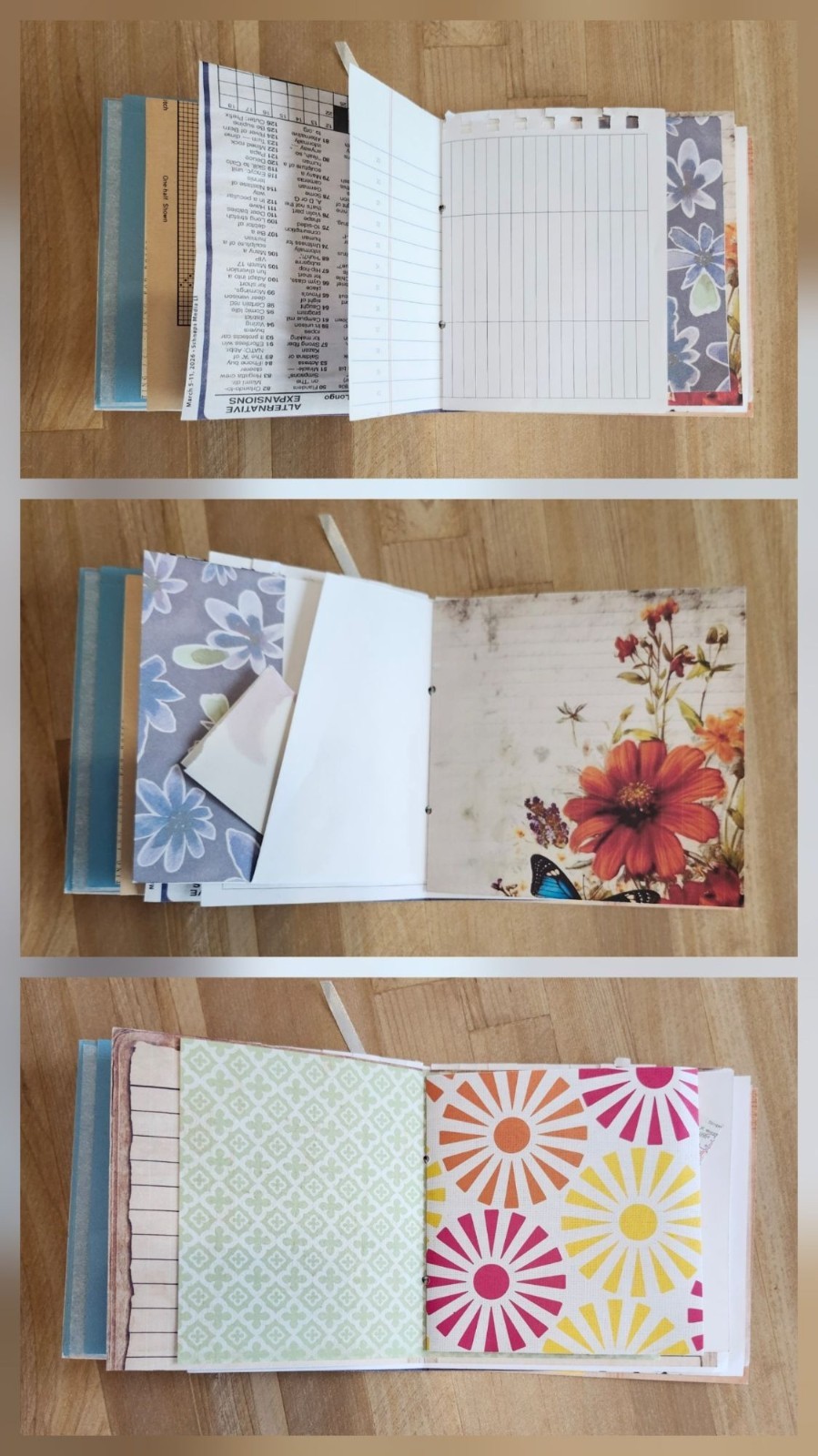 Junk journal Handmade 64 pages Colorful
