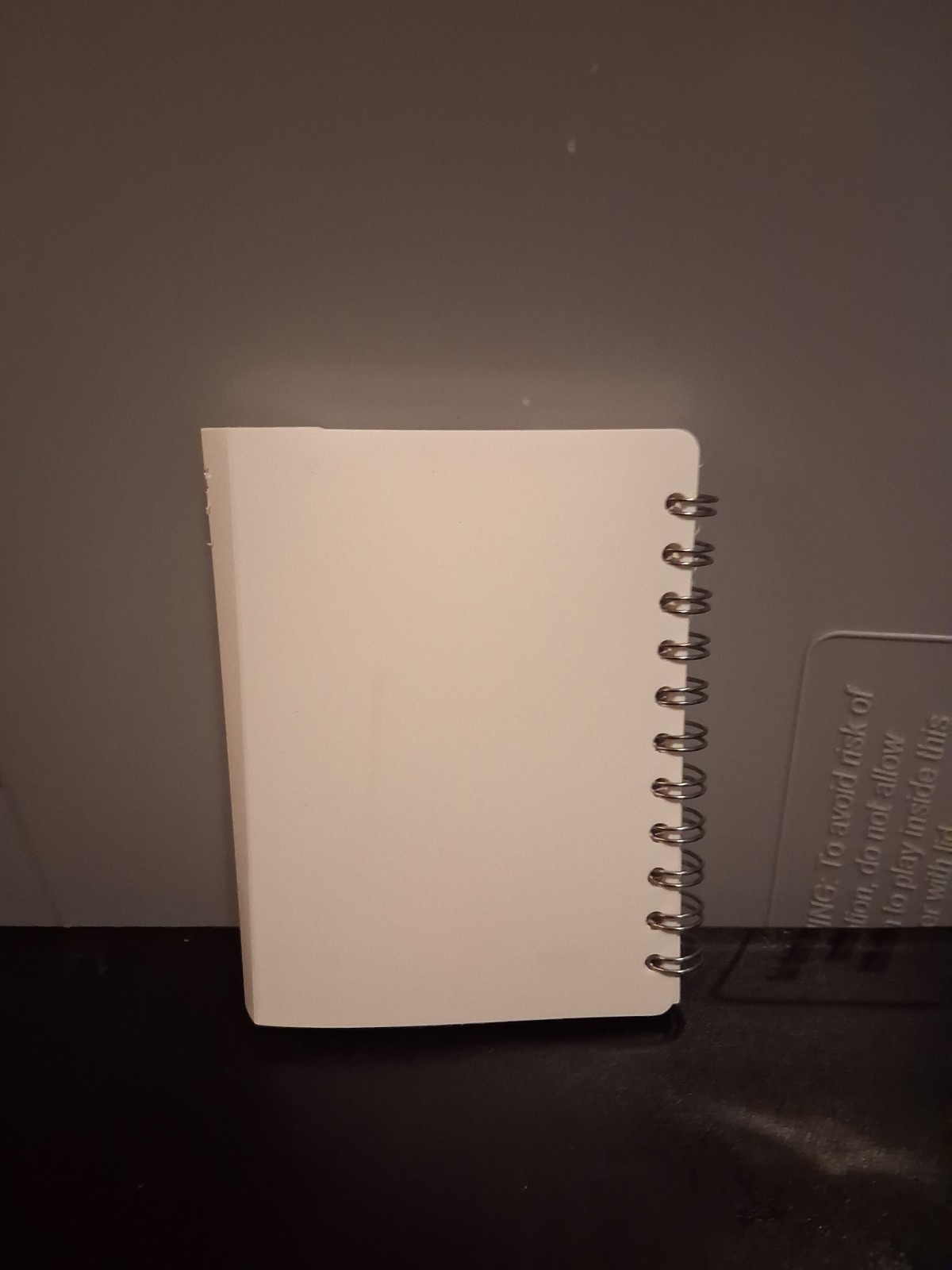 Small Coca-Cola Spiral Bound Pocket Notebook Journal White Plastic Cover
