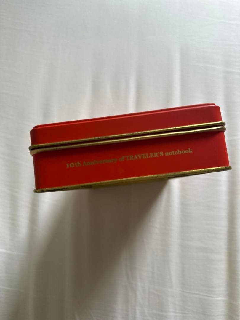 Traveler’s notebook factory 10th Anniversary Orange box and sticker only