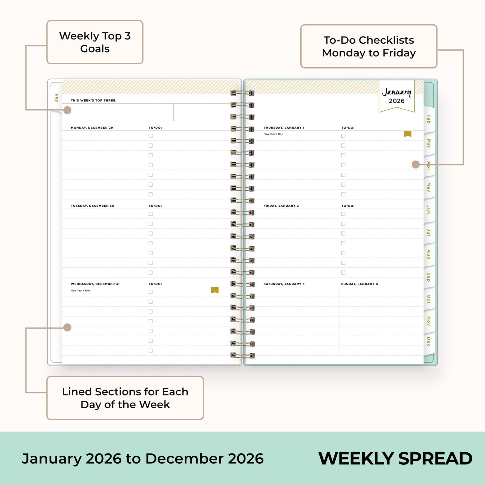 Day Designer 2026 Weekly and Monthly Planner Calendar, January 2026 – Decembe…