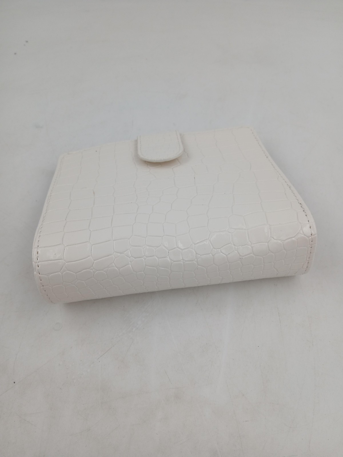 Budget Baes A6 Cash Envelope Binder Wallet White Croc Faux Leather 6 Ring PU