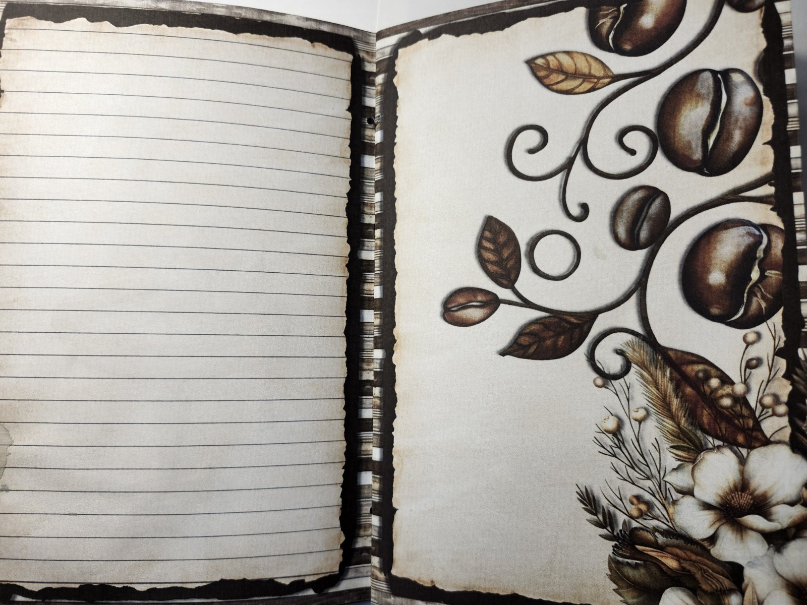 Junk Journal Blank Booklet “COFFEE CAFE” ESPRESSO MOCHA LATTE CAPPUCCINO