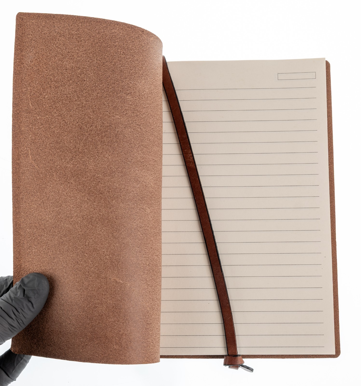 Borlino Italy Customized/Branded Journal for Justice HQ Leather 8.5x6in USED