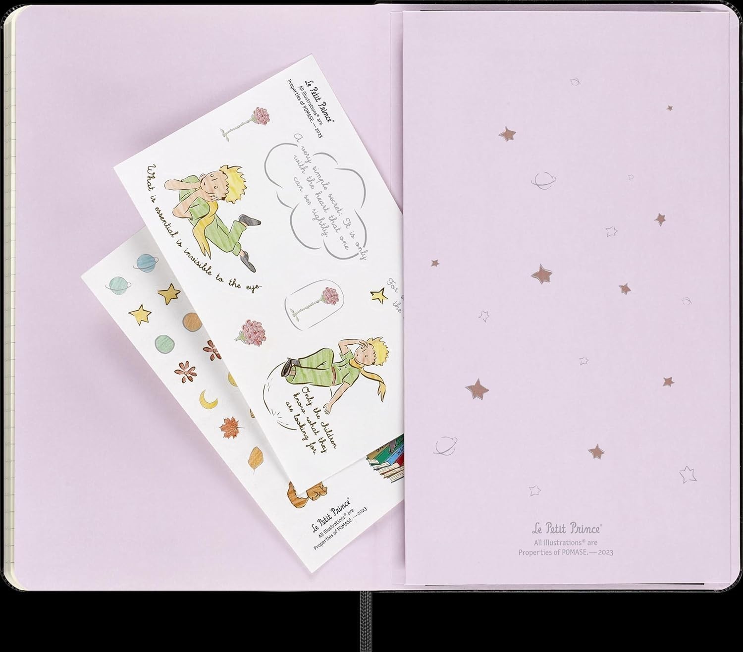 Moleskine Limited Edition Le Petit Prince Notebook, Large, Ruled, Black, Hard