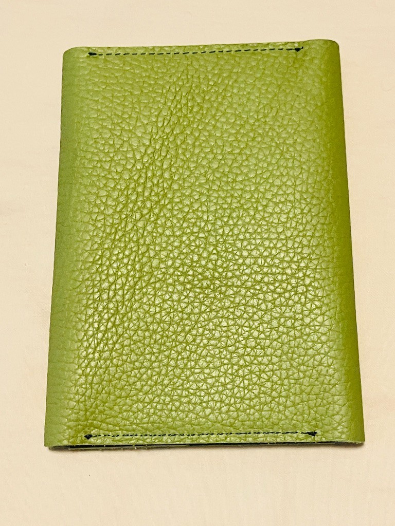 Grifos Italian Leather (Cartatec Brand) Green A6 Notebook Cover With Pen Holder