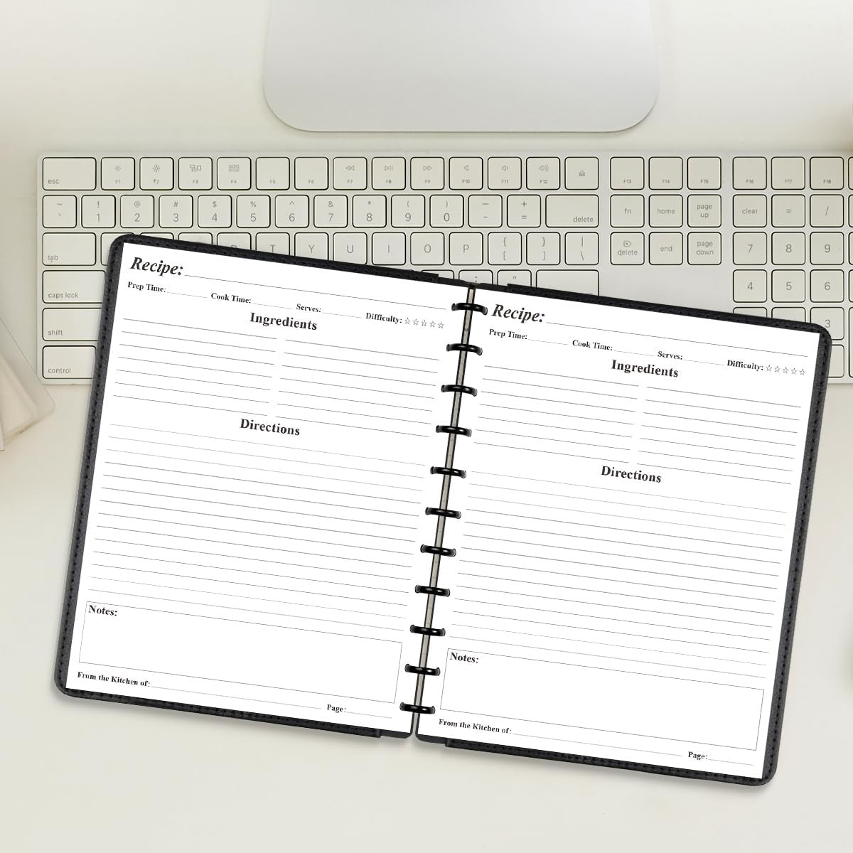 Letter Size Blank Recipe Paper – 11 TUL Disc Recipe Book Paper Refills for Savin