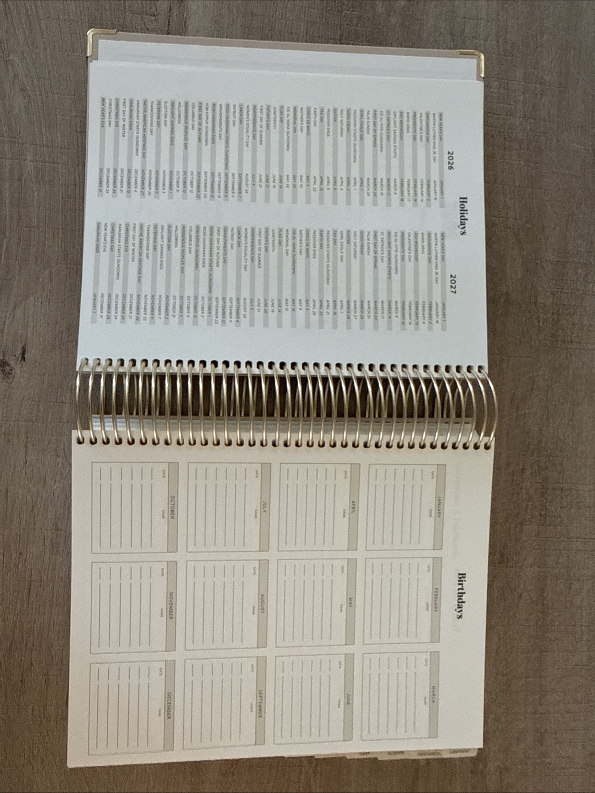 The Dailee 2026 Daily Weekly Monthly Planner Spiral Calendar Year 2026 7×9 READ