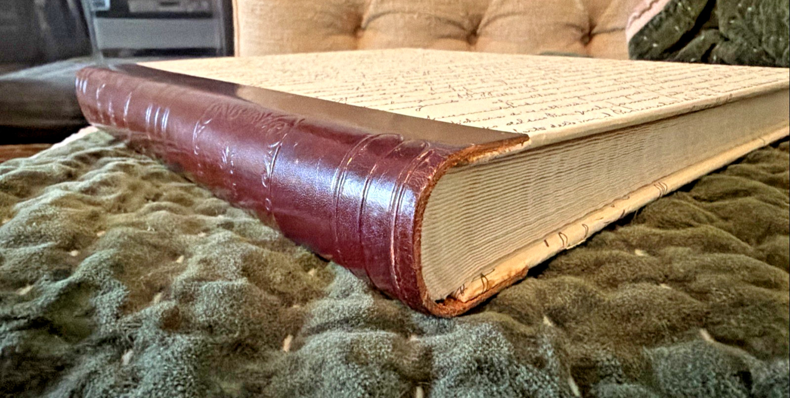 ITALIAN Leather Album Journal Jumbo 9 3/4″ x 12″ New G Bandinelli Italy Heirloom